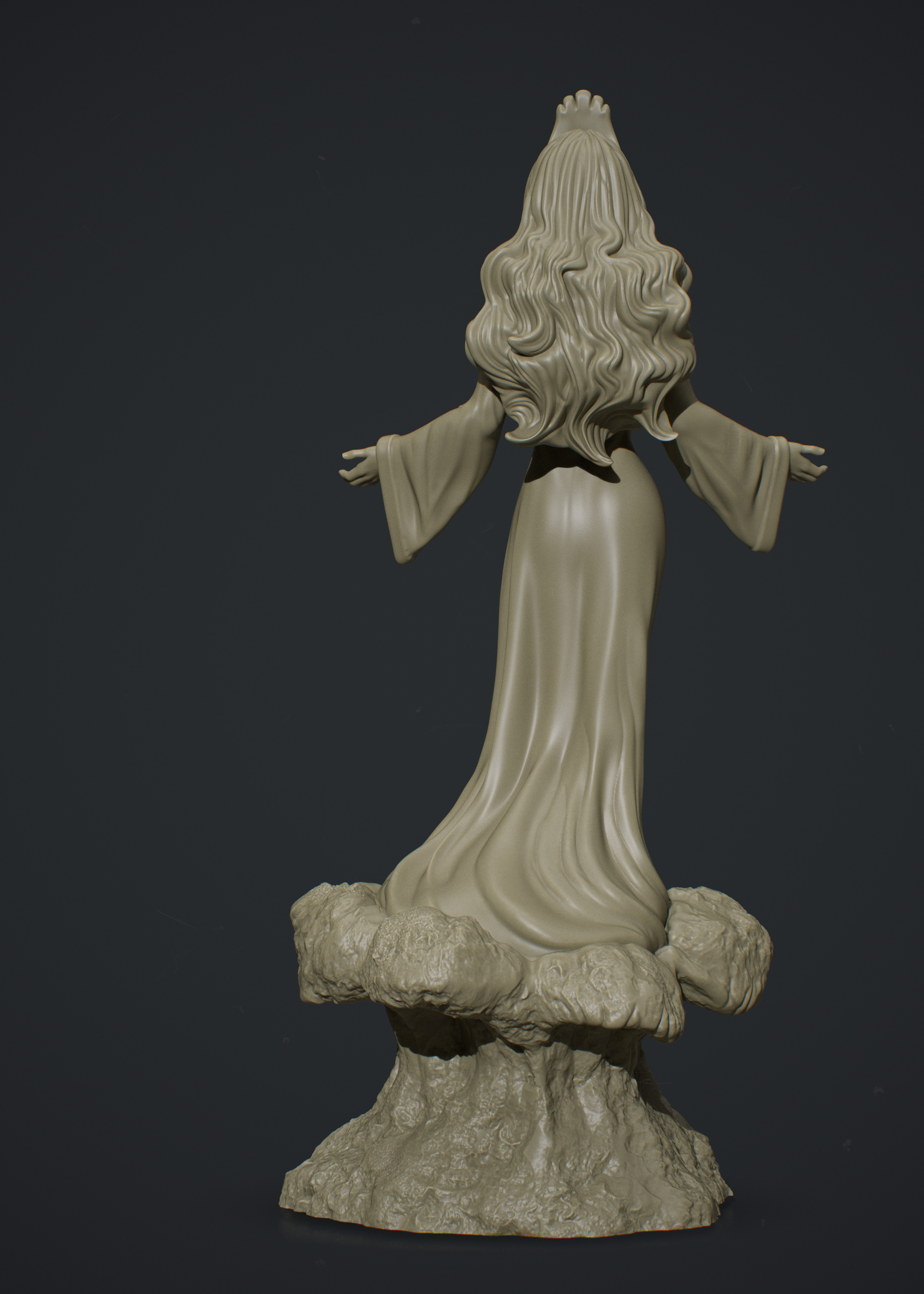 Orixa Yemanja 3D print model_2