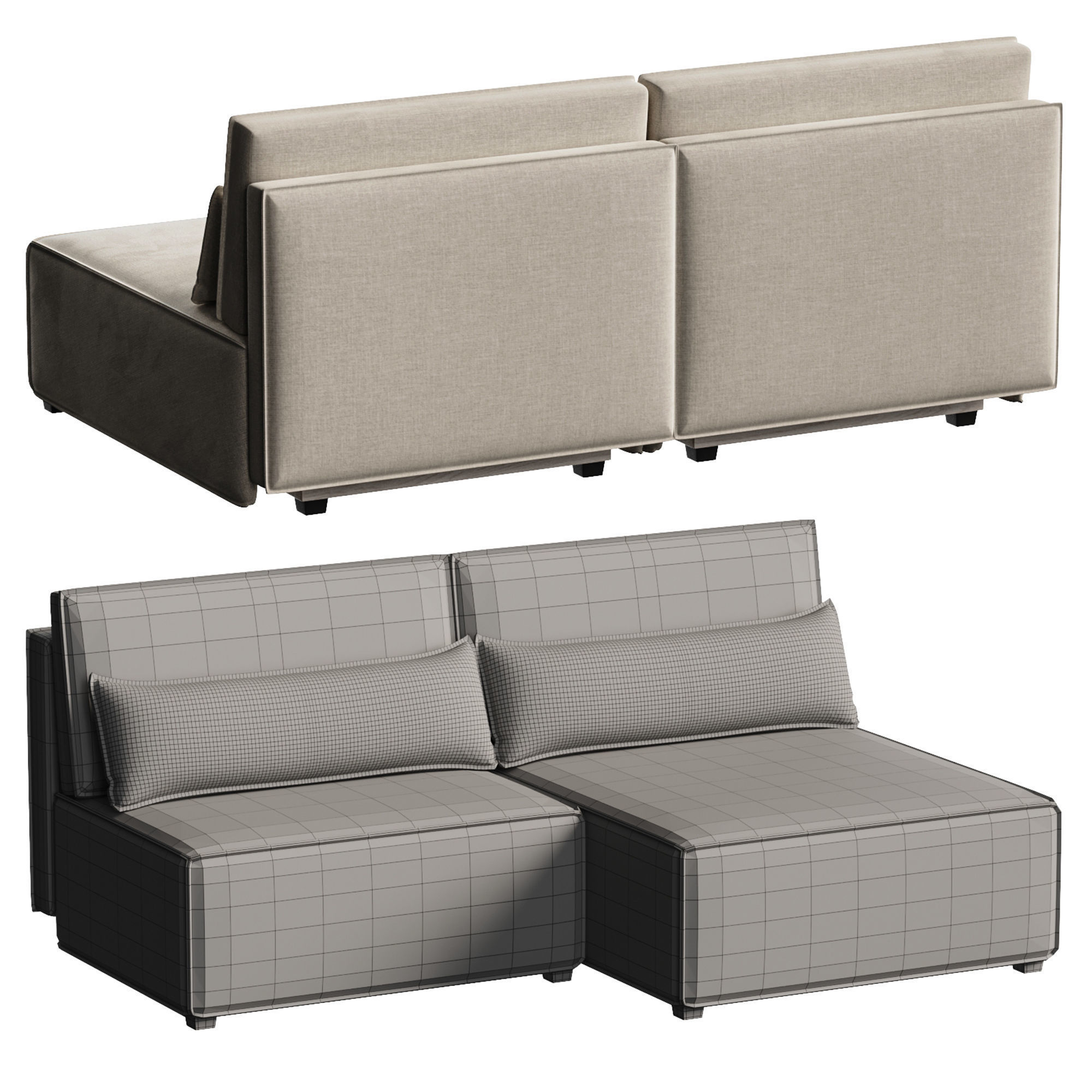 Sofa corner Stous 3D model_3