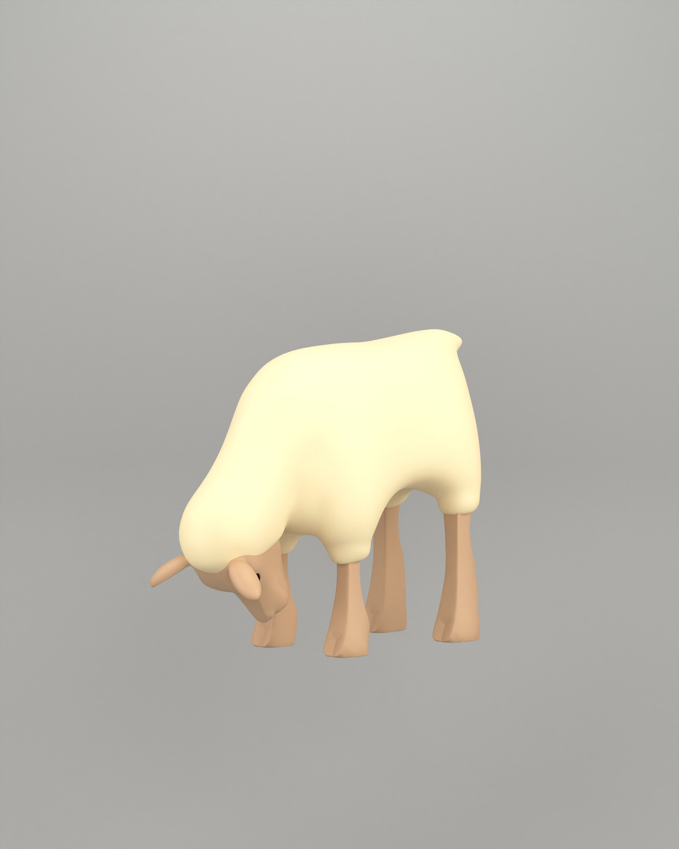 Porcelain Christmas Calves 3D print model_6