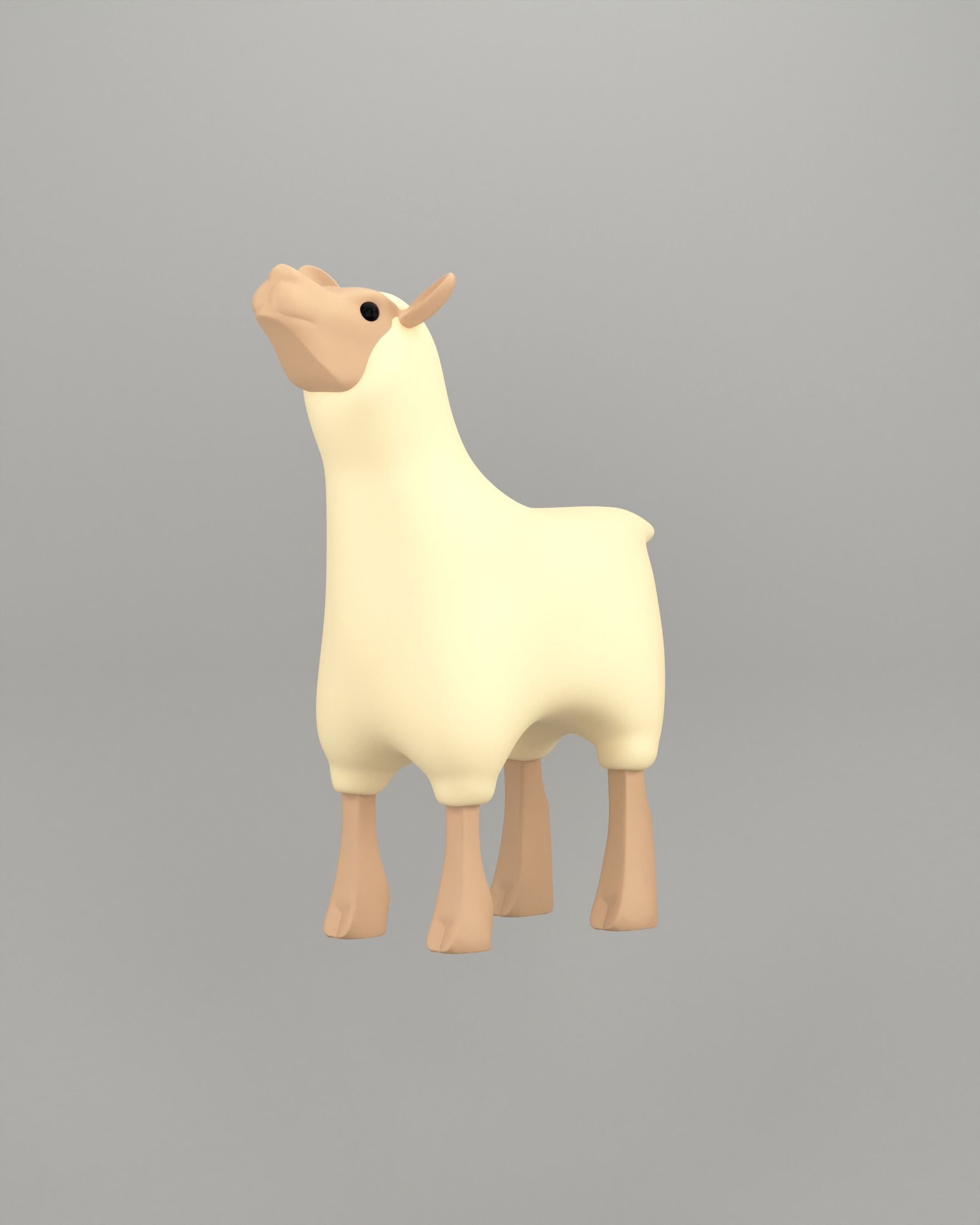 Porcelain Christmas Calves 3D print model_5
