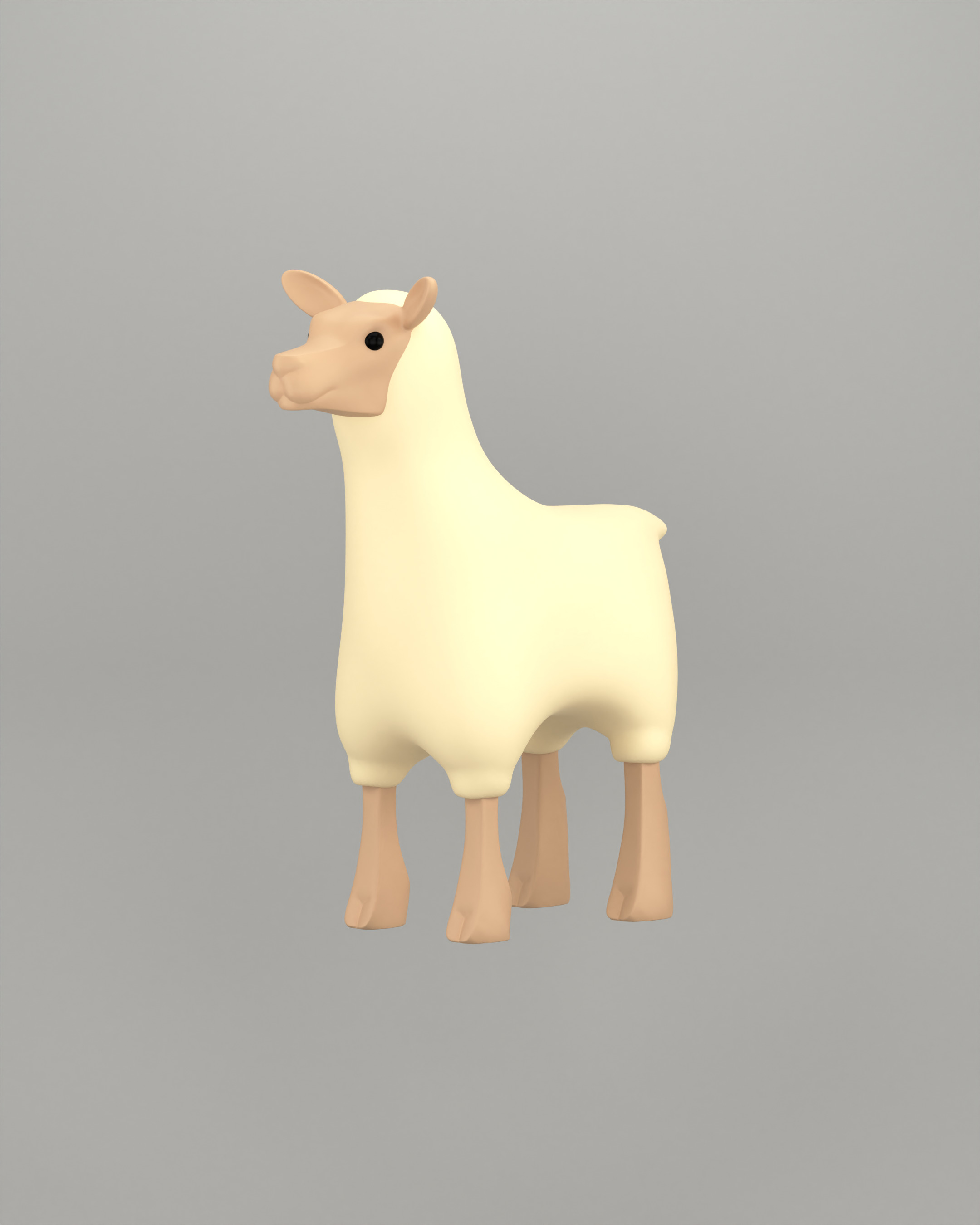 Porcelain Christmas Calves 3D print model_4