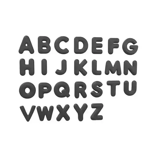 Cartoon Alphabet Set V1 001