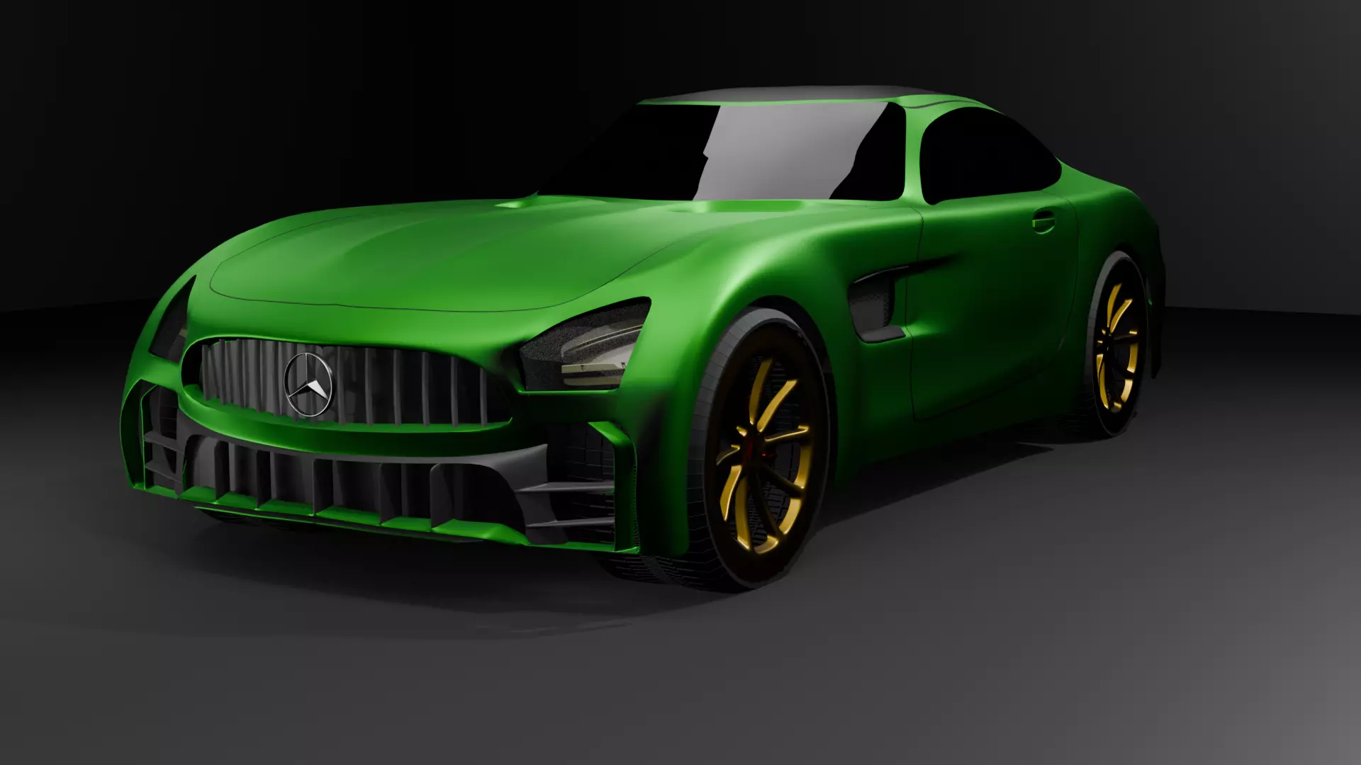 Mercedes AMG GTs Low-poly 3D model