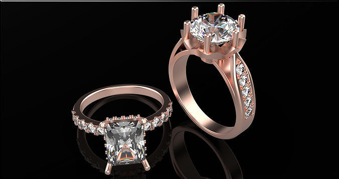 RING DIAMOND Low-poly 3D model