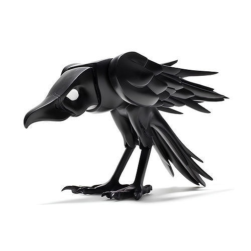 Shade Raven Crow Nocturne Sentinel Minimalist  Decoration toy 3D print model
