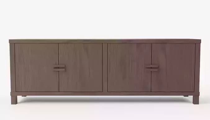 Bregman Media Console-Dusty Amber Oak