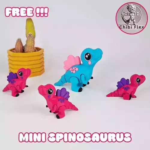 Flexi Mini Spinosaurus Print In Place No Supports