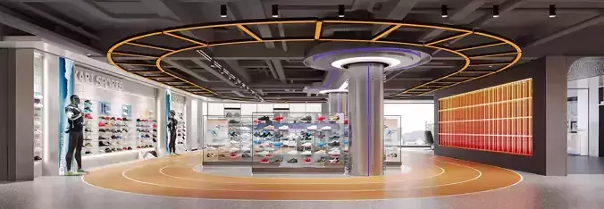 Shoe store interior