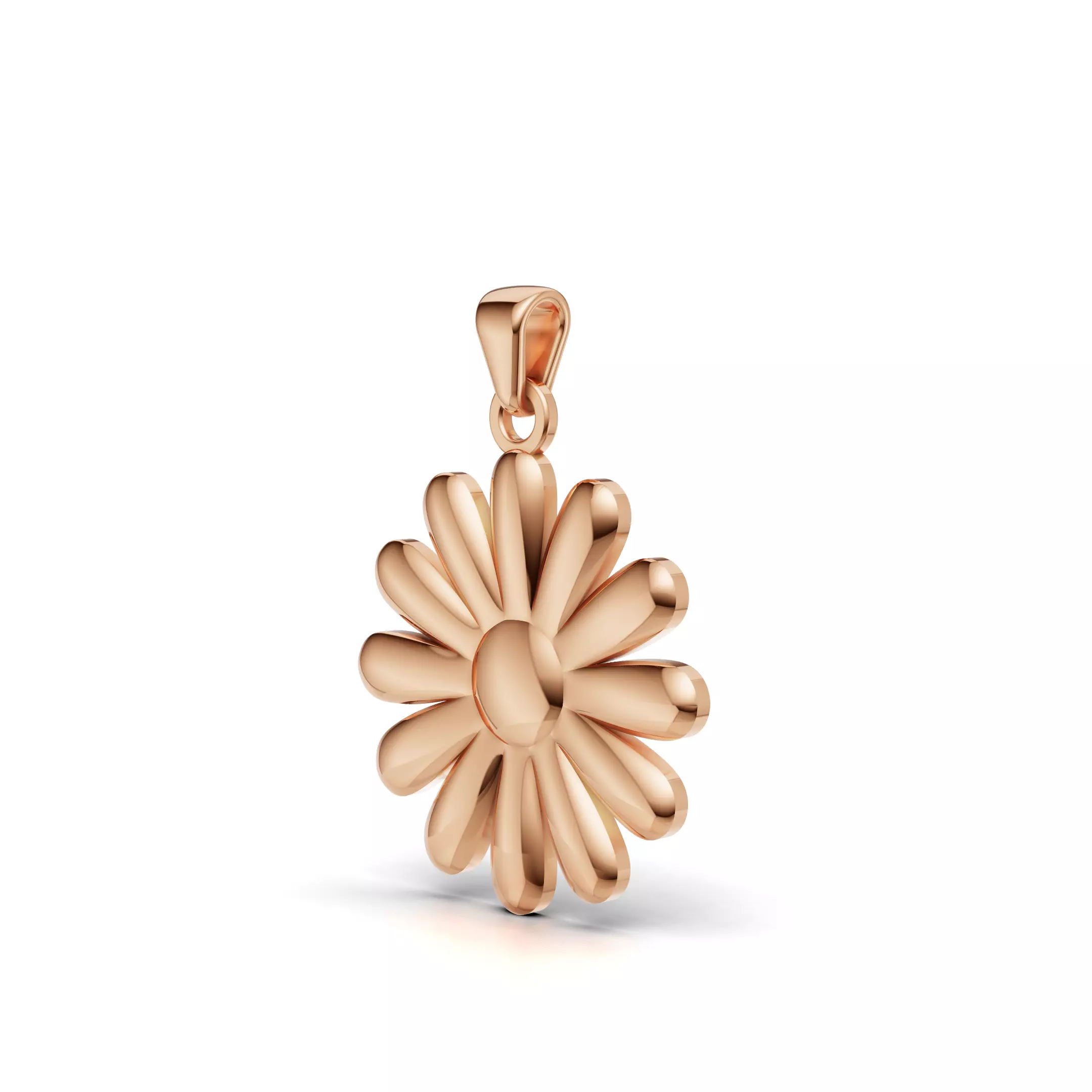 Flower Pendant 3D Model STL 3DM GLB Free 3D print model