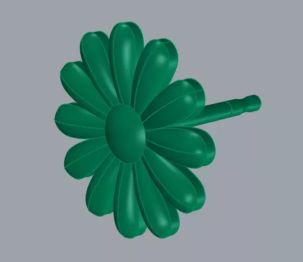 Flower Earring 3D Model  STL 3DM GLB Free 3D print model_18