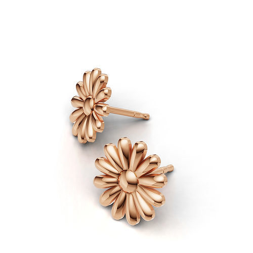 Flower Earring 3D Model  STL 3DM GLB Free 3D print model