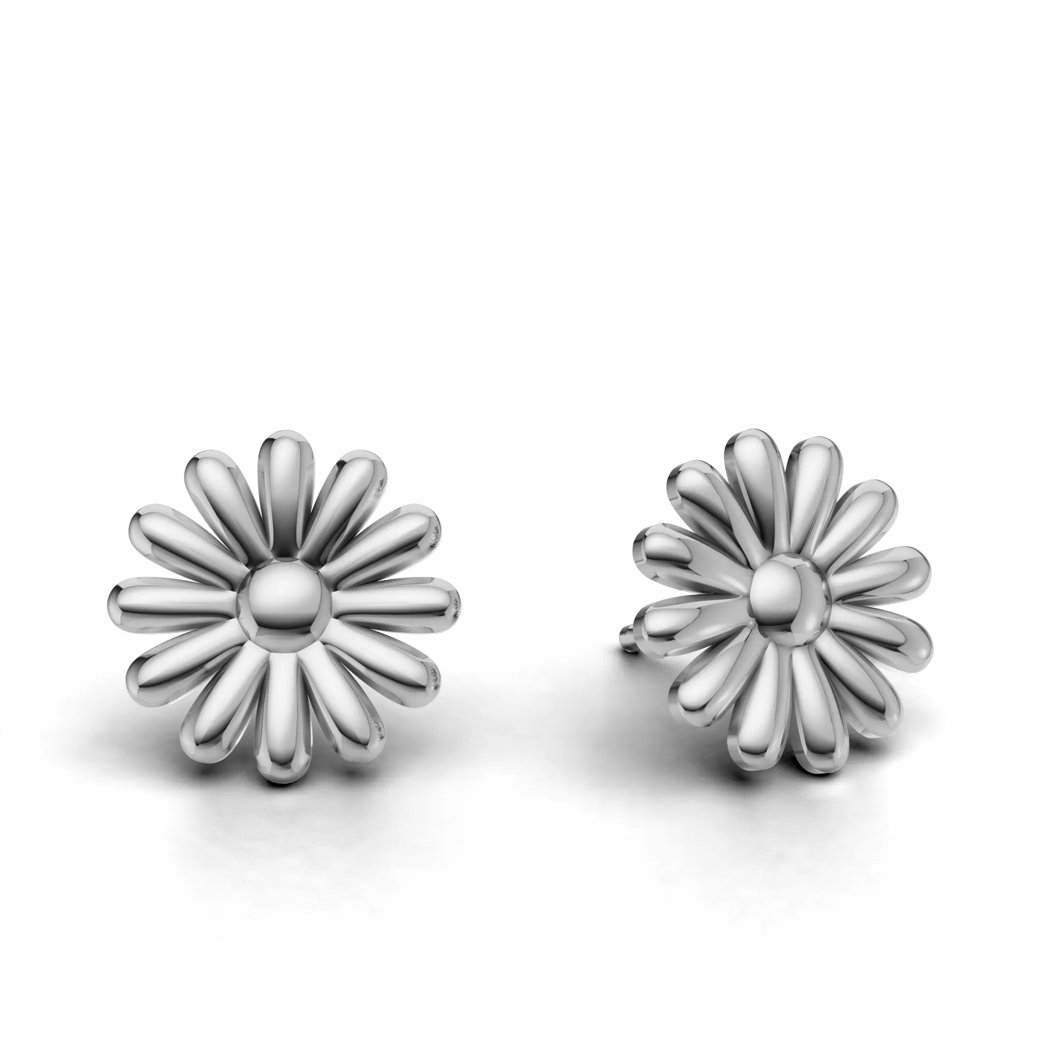 Flower Earring 3D Model  STL 3DM GLB Free 3D print model_19