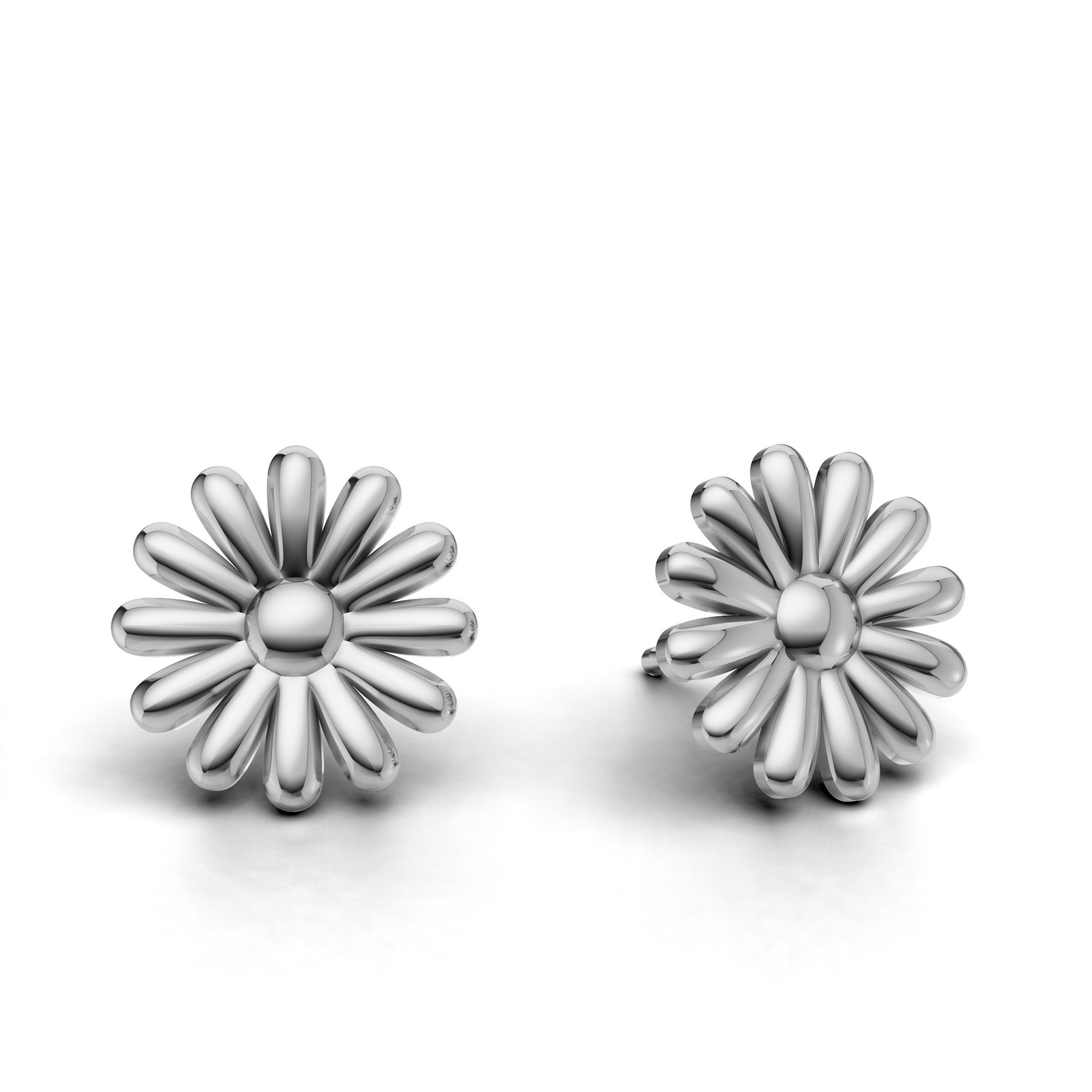 Flower Earring 3D Model  STL 3DM GLB Free 3D print model_10