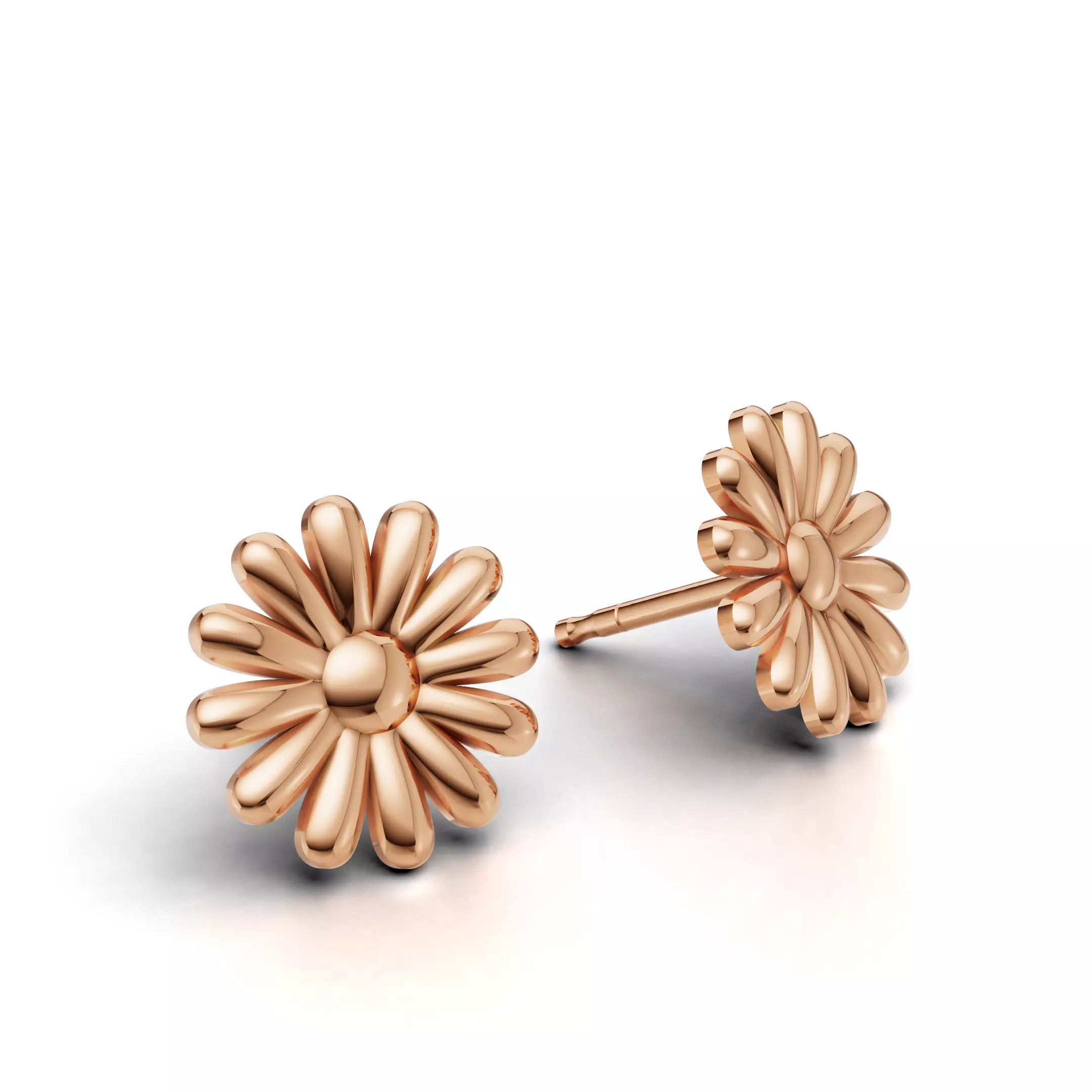Flower Earring 3D Model  STL 3DM GLB Free 3D print model_22