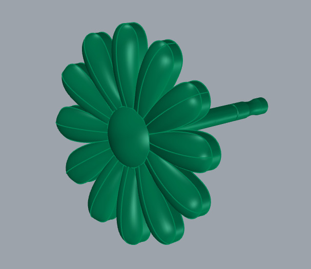 Flower Earring 3D Model  STL 3DM GLB Free 3D print model_12