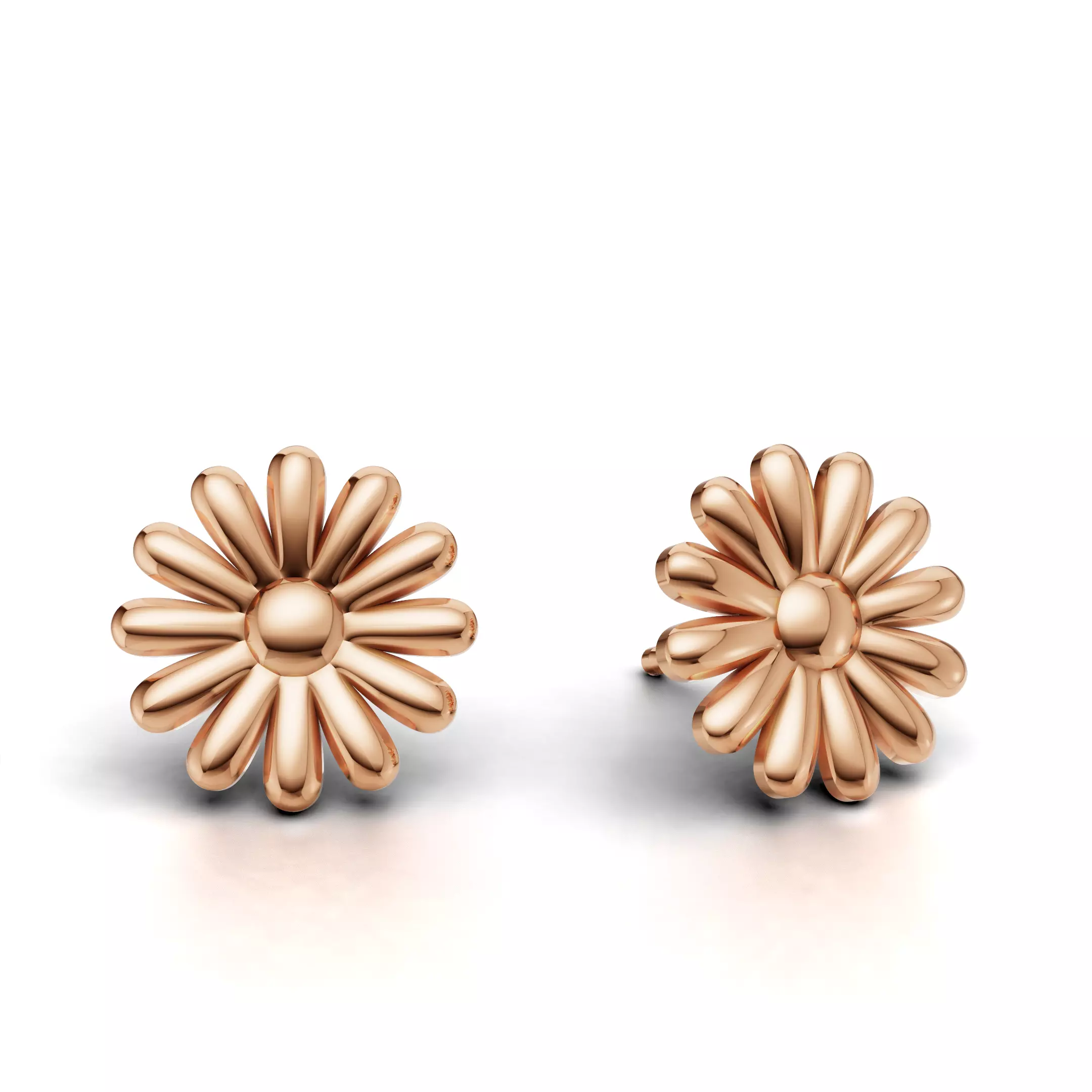 Flower Earring 3D Model  STL 3DM GLB Free 3D print model_25