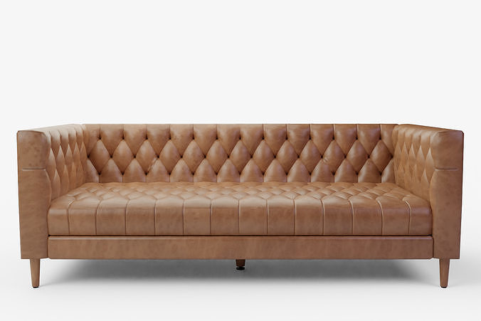Williams Leather Sofa 3D model