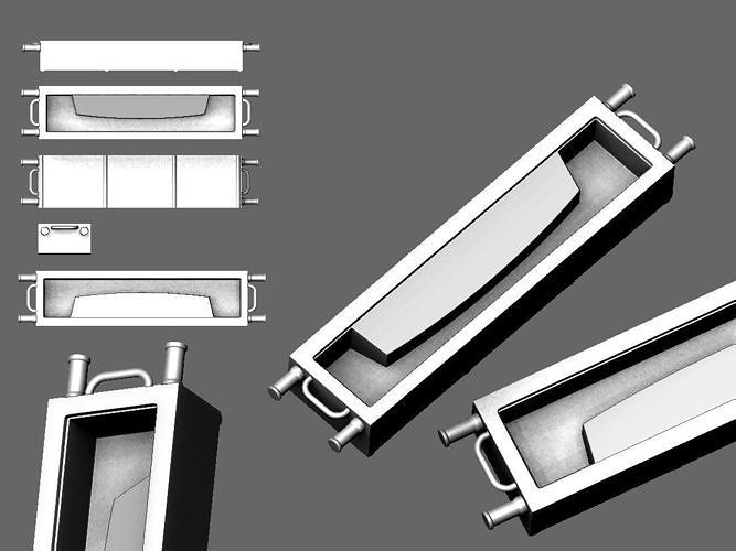 Concrete Mold 3D Model  SUDECAP Standard Storm Drain Inlet 3D print model