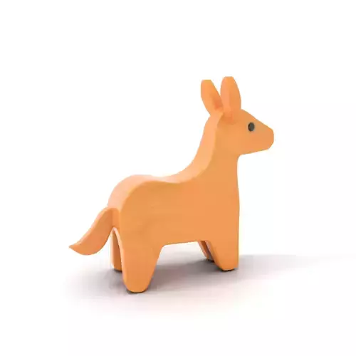Wooden Animal Figurine Model Pack with Three Levels of Detail