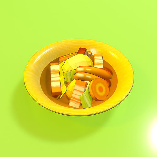 Beef stew 3D model
