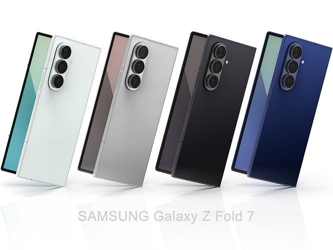 SAMSUNG Galaxy Z Fold 7 All Colors 3D model