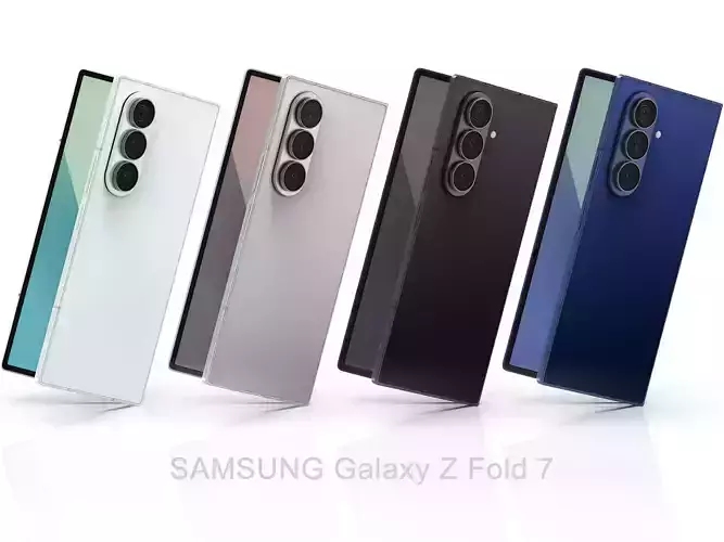 SAMSUNG Galaxy Z Fold 7 All Colors 3D model