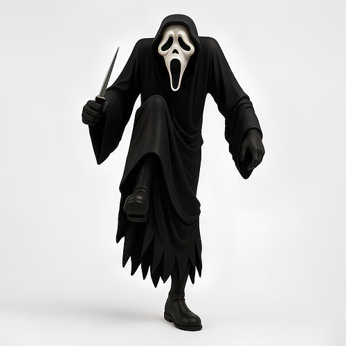 Ghostface Scream Scary Movie toy 3D print model