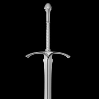 Glamdring Sword 3D model_4