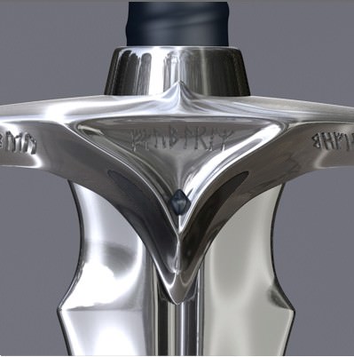 Glamdring Sword 3D model_8