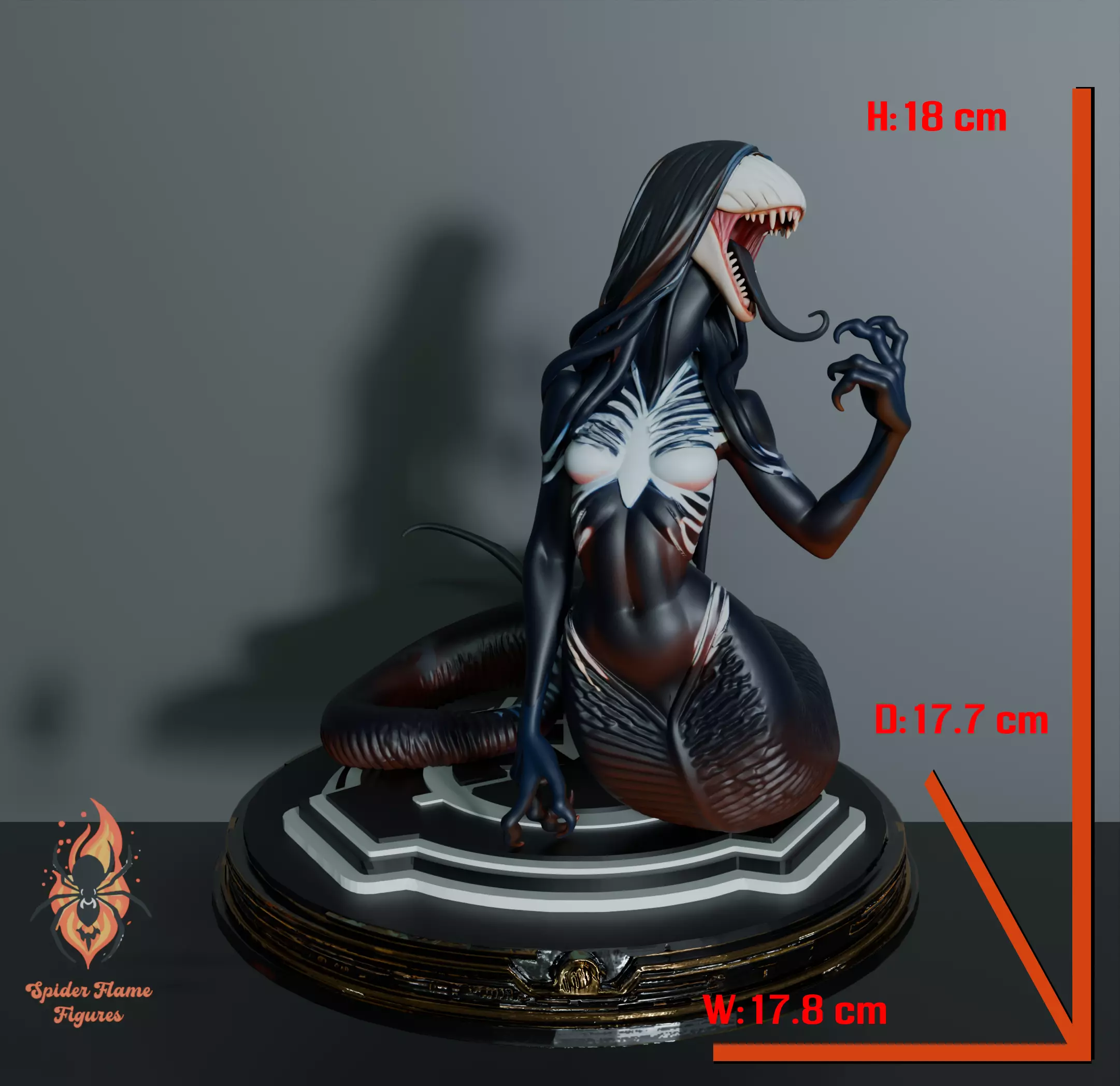 River Goddess - Monster Horror Girl 3D print model