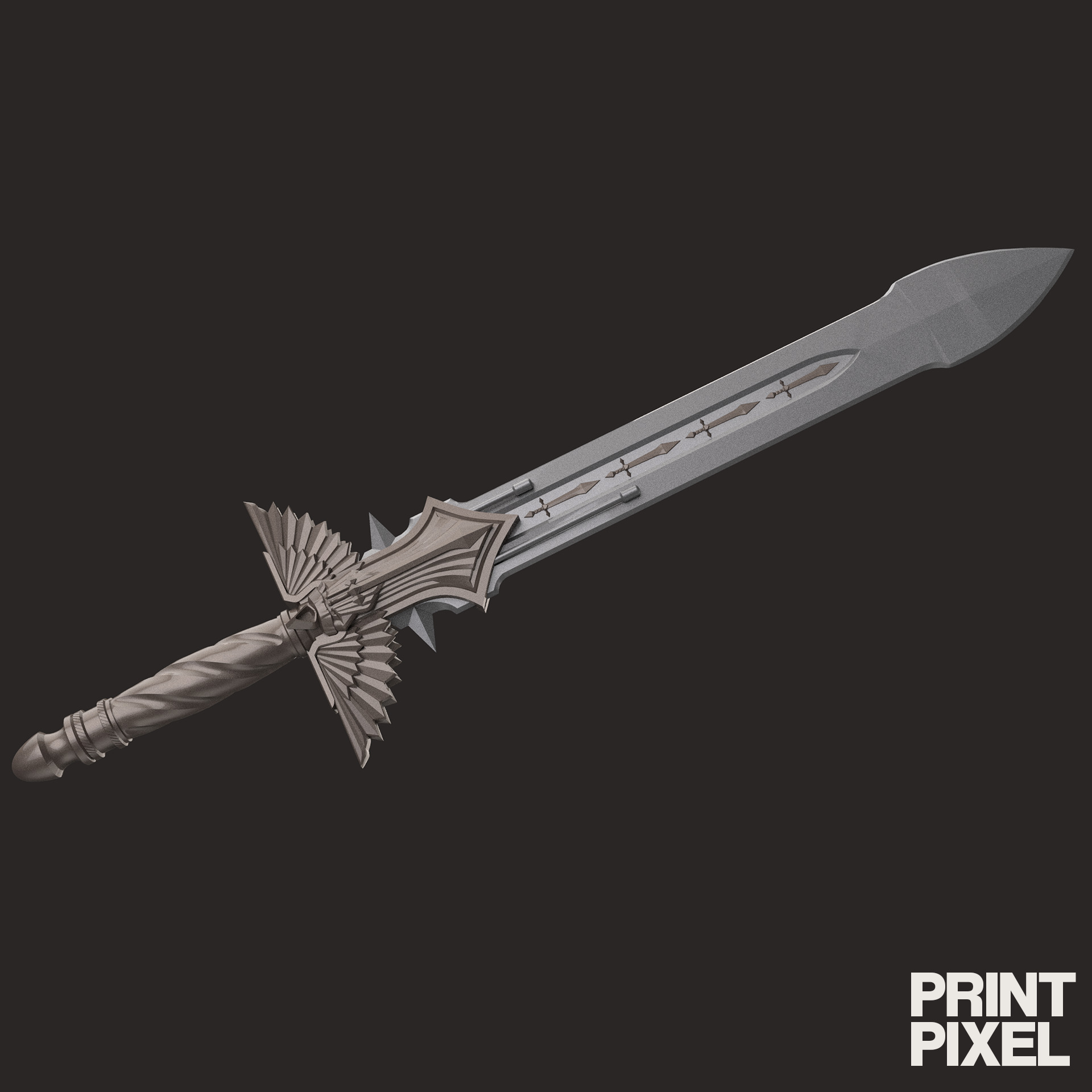Dark Angels Power Sword Space Marine 3D print model_4
