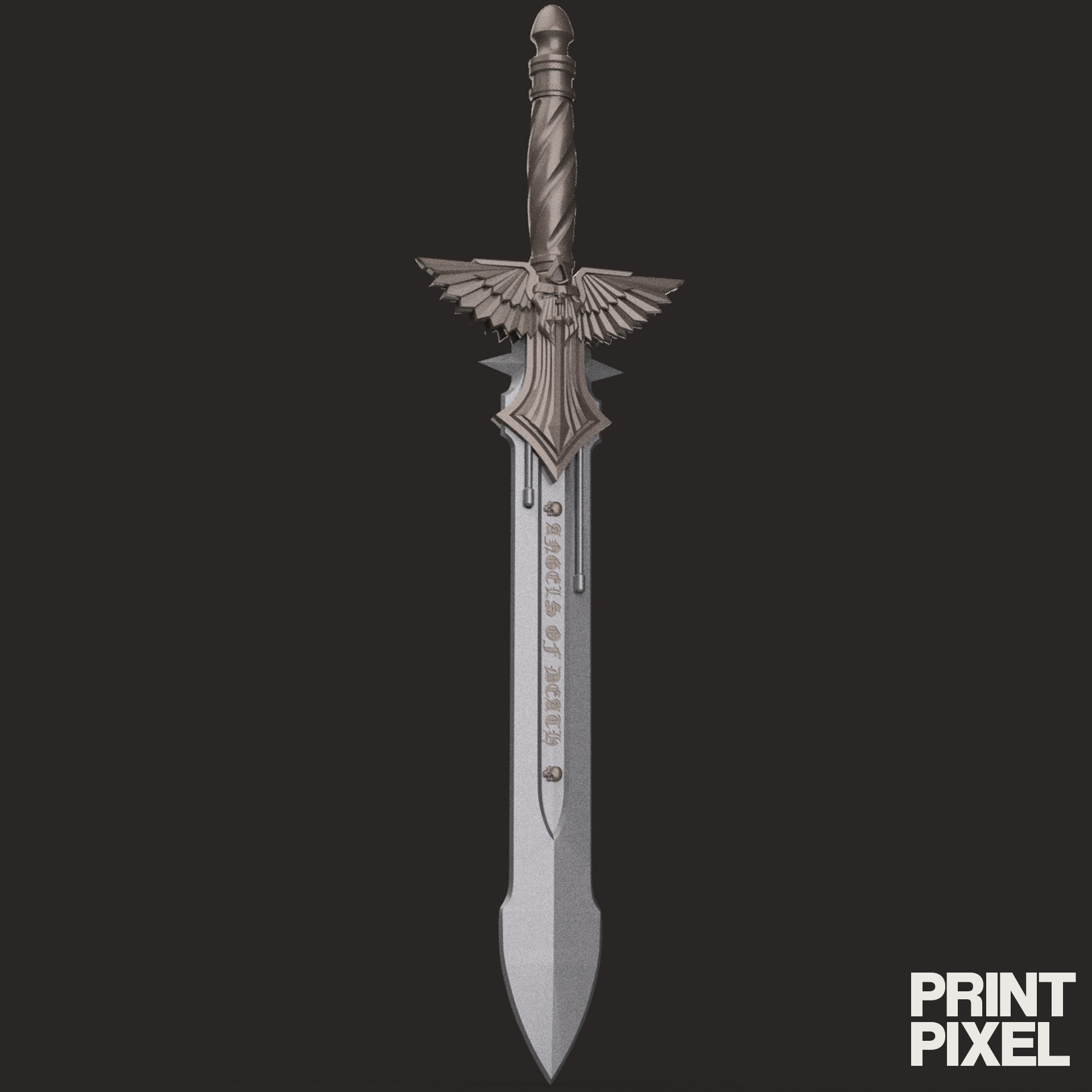 Dark Angels Power Sword Space Marine 3D print model_3