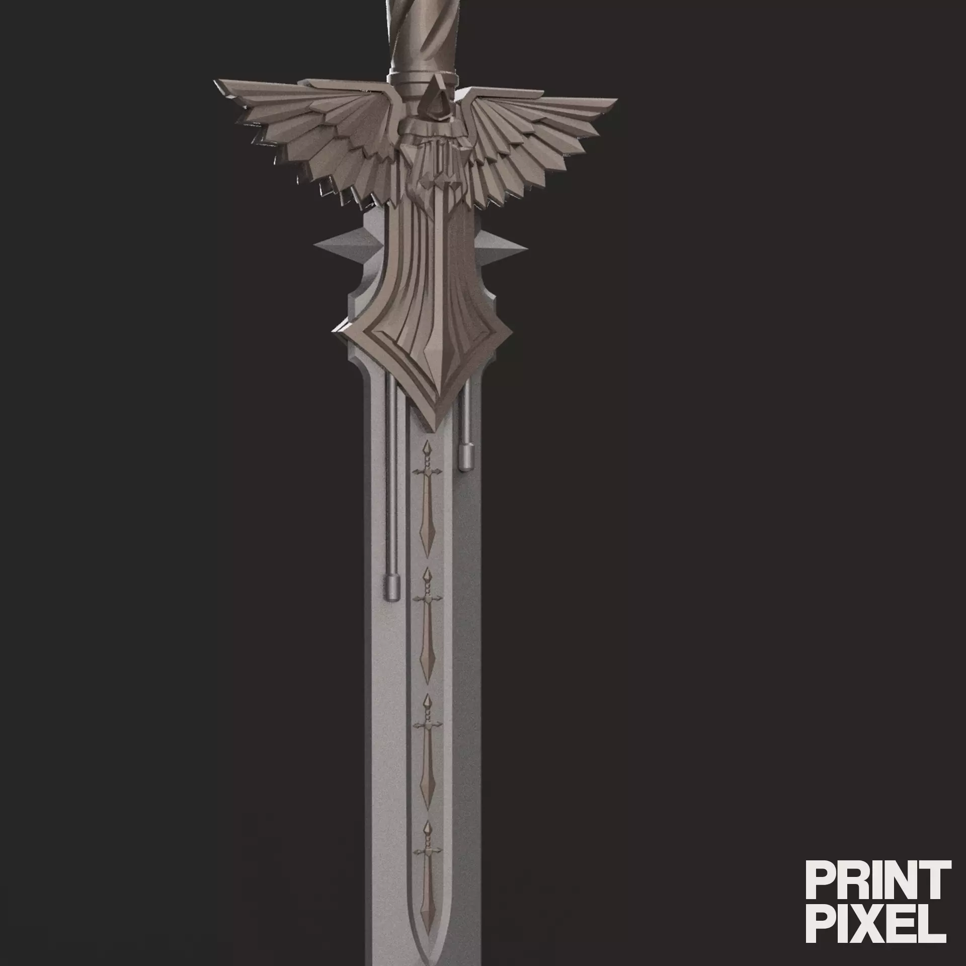 Dark Angels Power Sword Space Marine 3D print model_0