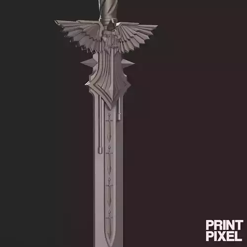Dark Angels Power Sword Space Marine 3D print model