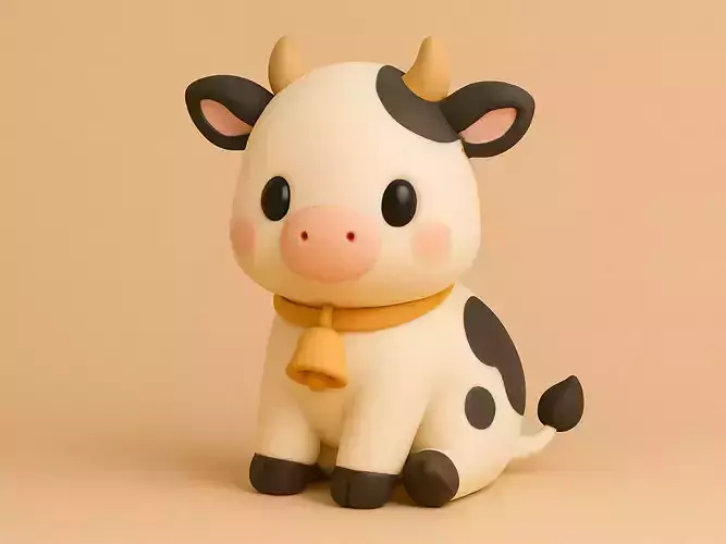 Dairy Cow 2 3D print model