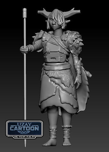 Star wars visions articulated tichana and vkotenh  print model 3D print model