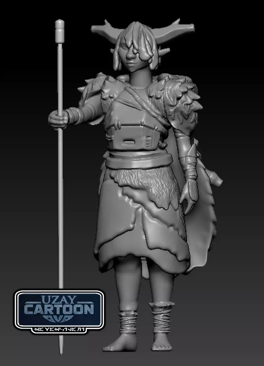 Star wars visions articulated tichana and vkotenh  print model 3D print model_0