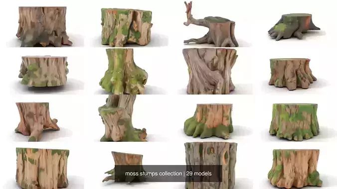 moss stumps collection 