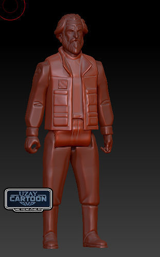 Star wars rebels articulated general dodonna 3D print model 3D print model
