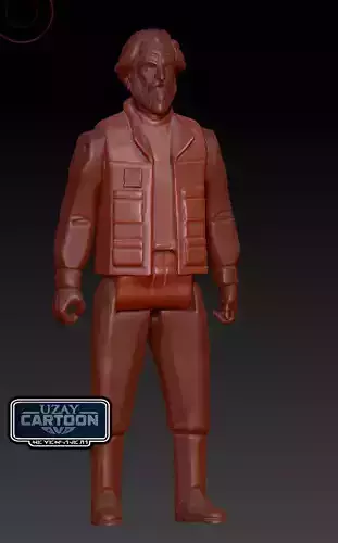 Star wars rebels articulated general dodonna 3D print model