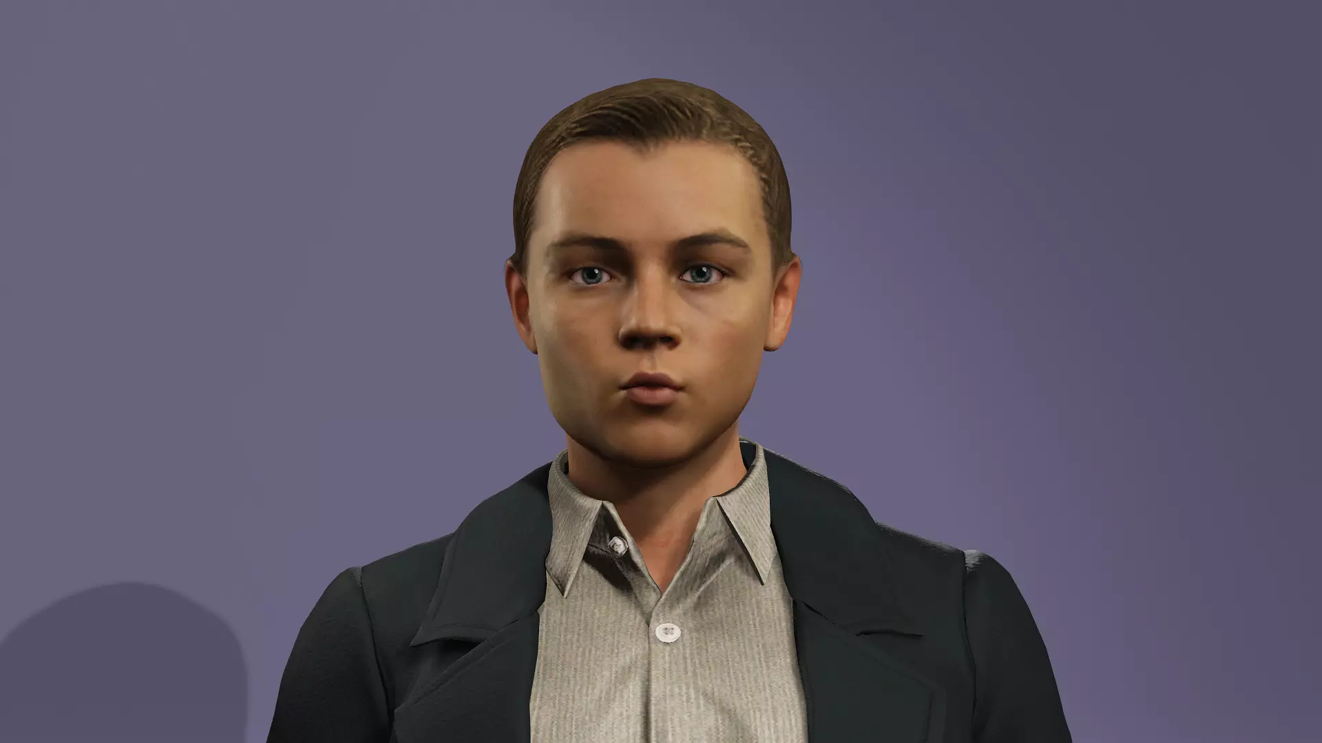 Realistic Male Leonardo DiCaprio Jack in Titanic meta human 3D model_4