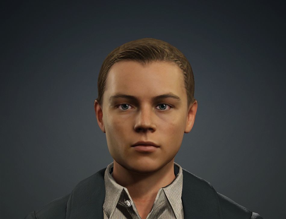 Realistic Male Leonardo DiCaprio Jack in Titanic meta human 3D model_15