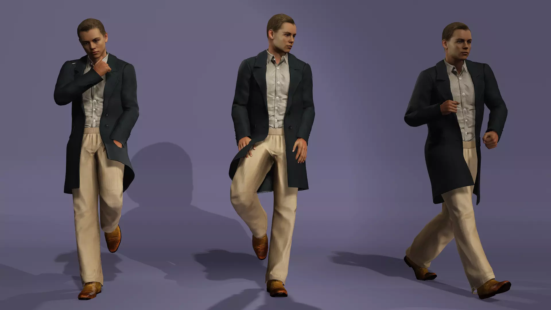 Realistic Male Leonardo DiCaprio Jack in Titanic meta human 3D model_8