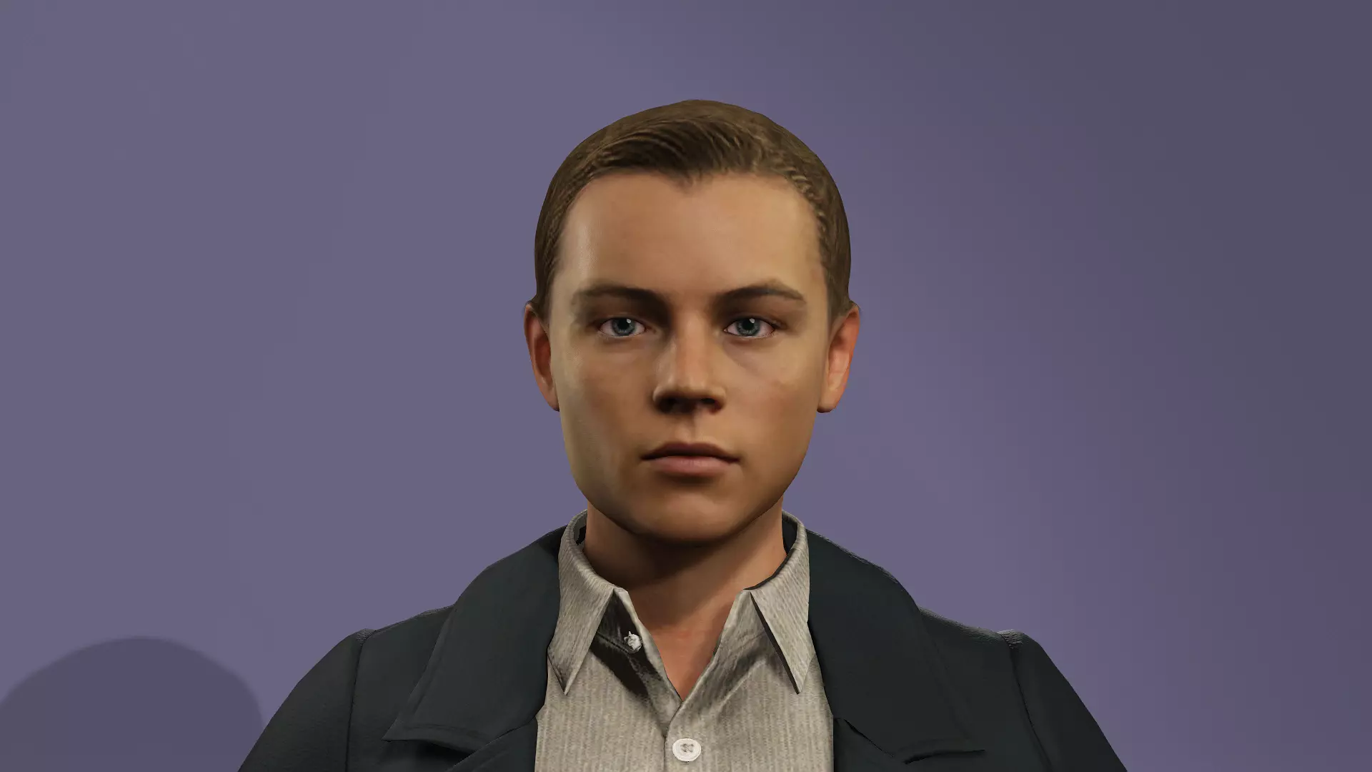 Realistic Male Leonardo DiCaprio Jack in Titanic meta human 3D model_1