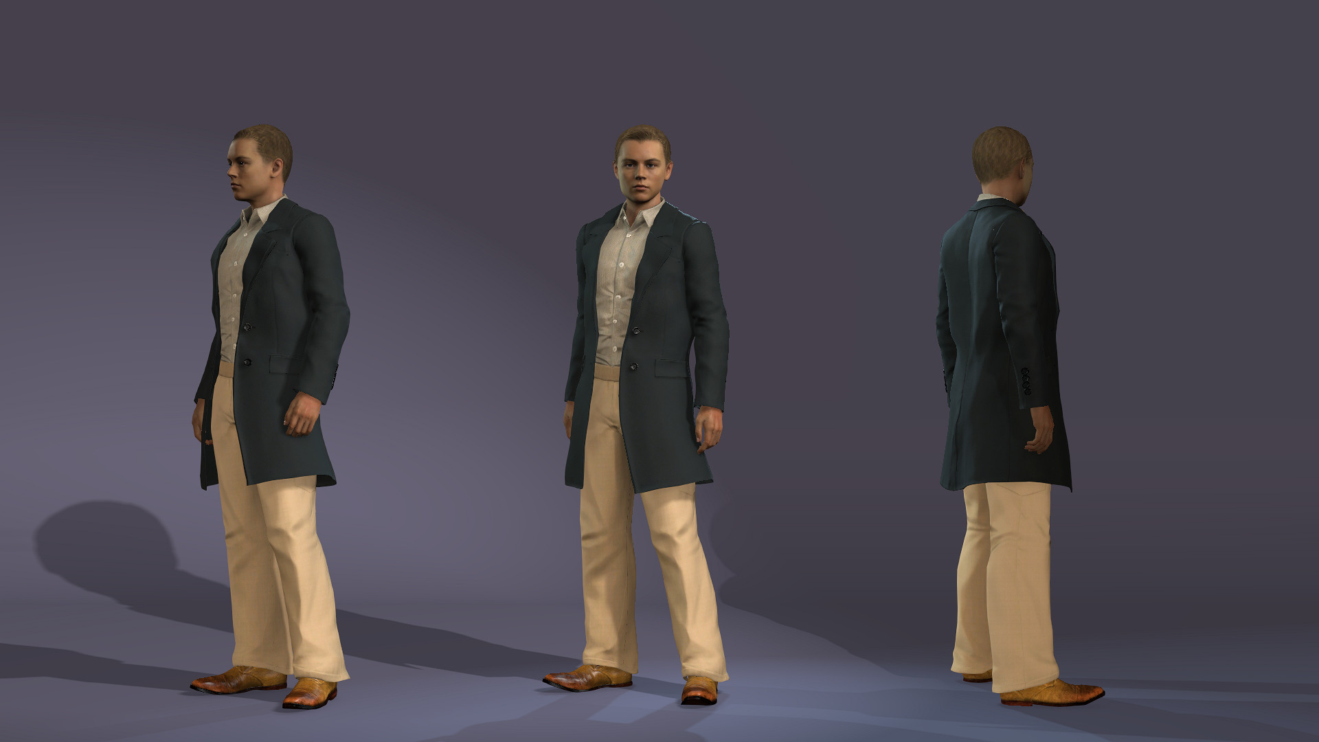 Realistic Male Leonardo DiCaprio Jack in Titanic meta human 3D model_2