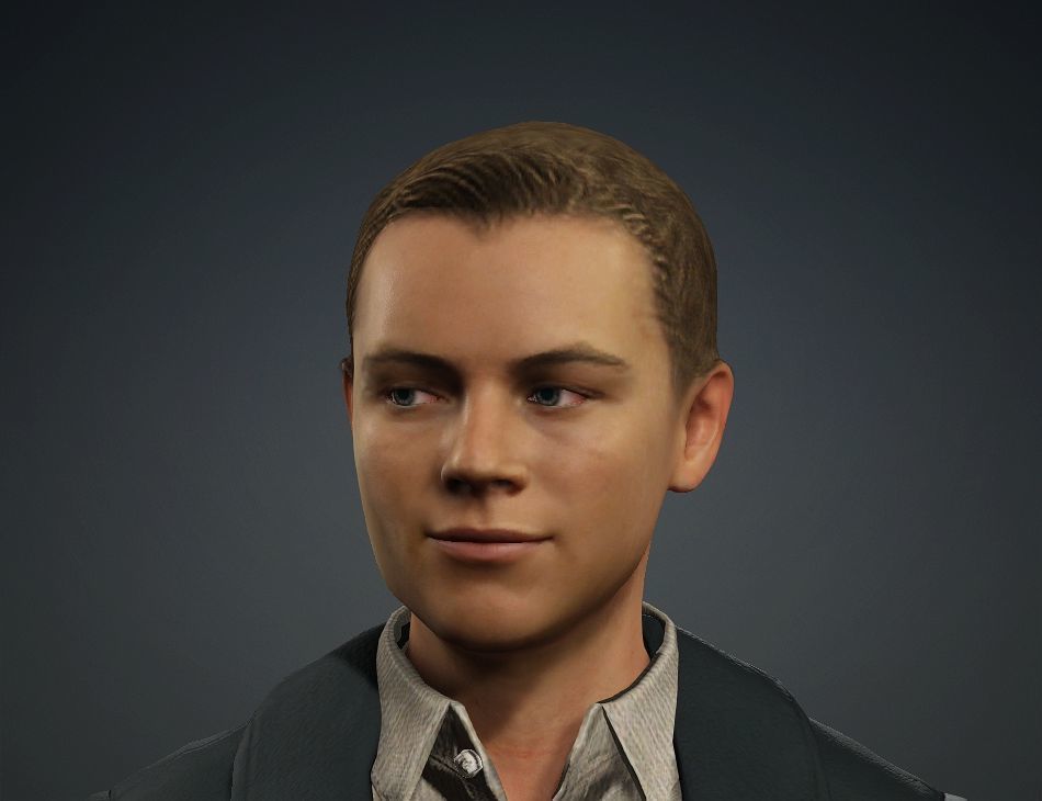 Realistic Male Leonardo DiCaprio Jack in Titanic meta human 3D model_16