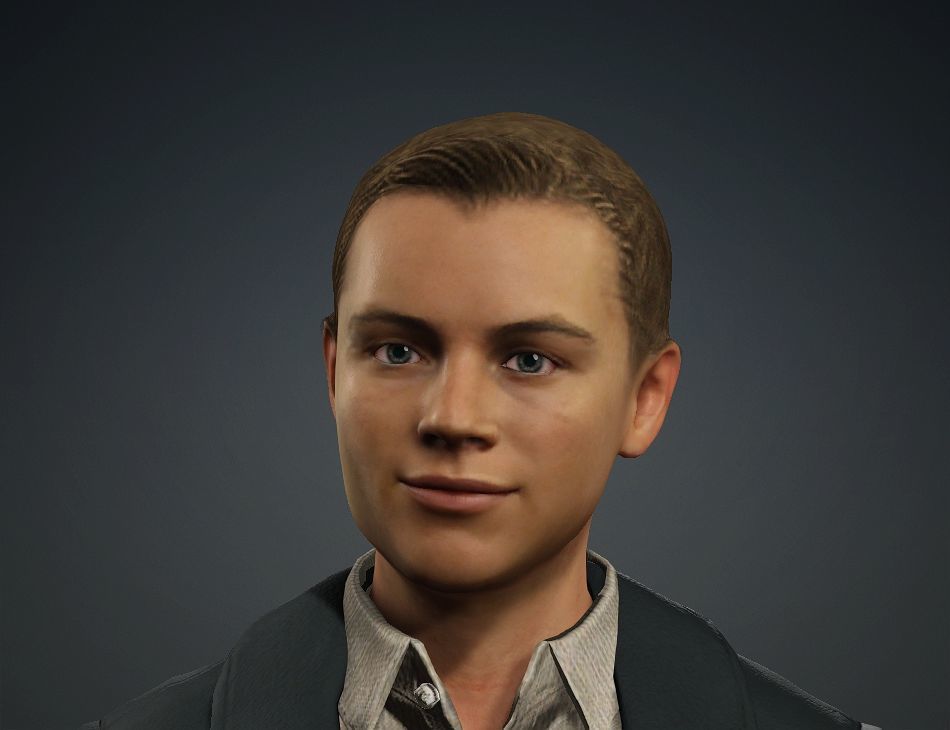 Realistic Male Leonardo DiCaprio Jack in Titanic meta human 3D model_17