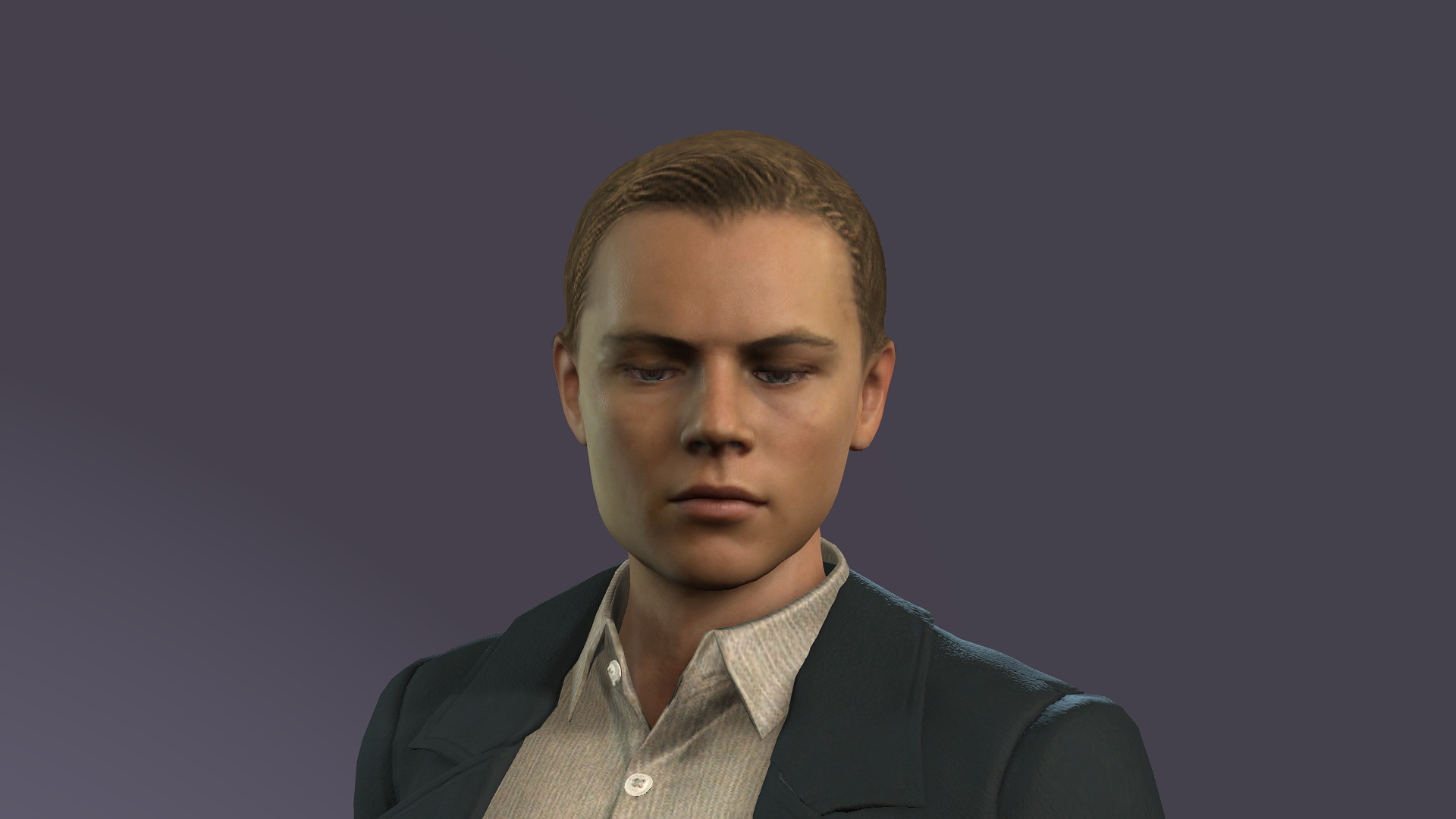 Realistic Male Leonardo DiCaprio Jack in Titanic meta human 3D model_14