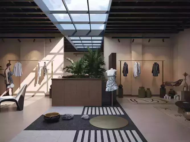 clothing store interior