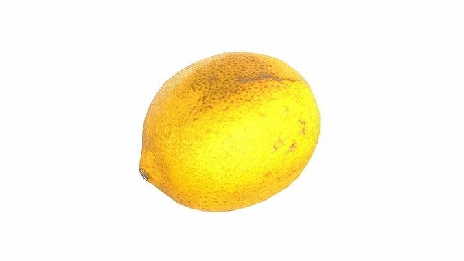 Lemon Low-poly 3D model